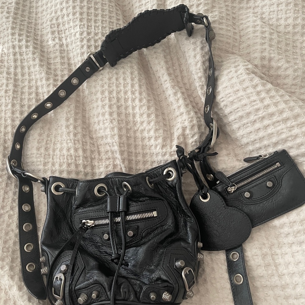 Balenciaga Le Cagole Giant Studs Bucket Bag